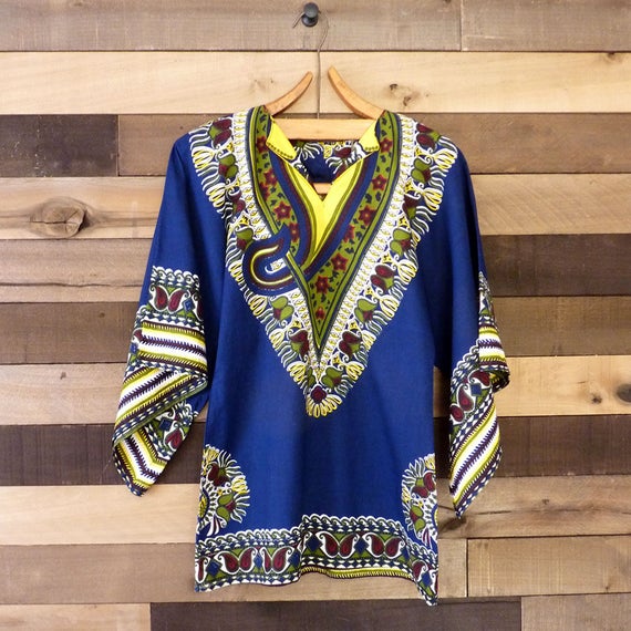 Vintage Dashiki Tunic | 70s Dashiki | 1970s Dashik
