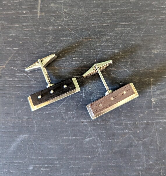 VINTAGE CUFFLINKS, Modernist Cufflinks, Mid Centu… - image 4