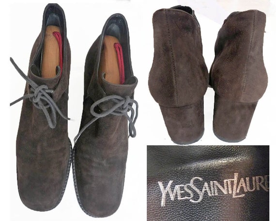 YSL DESIGNER SHOES Yves Saint Laurent Chunky Heel… - image 7