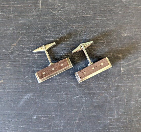 VINTAGE CUFFLINKS, Modernist Cufflinks, Mid Centu… - image 5