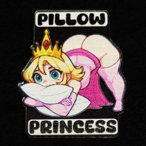 Pillow Princess Acrylic Charm - kinky key chain pin badge magnet fetish sexy cute chibi naughty funny gift