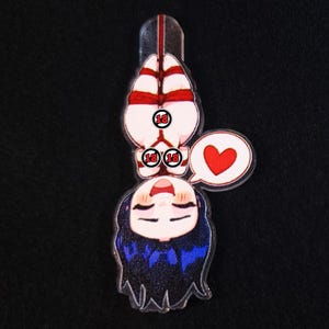 Shibari/Suspension/Rope Acrylic Charm - kinky key chain pin badge magnet fetish sexy cute chibi naughty funny gift