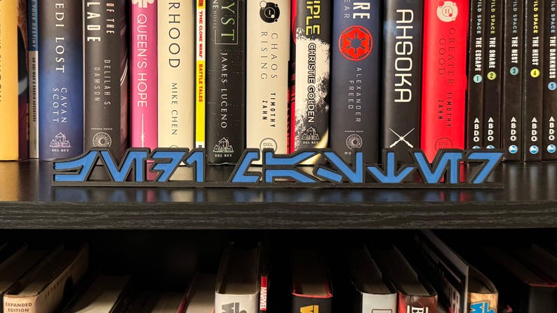 Custom Aurebesh (star Wars) Name Plate - Etsy