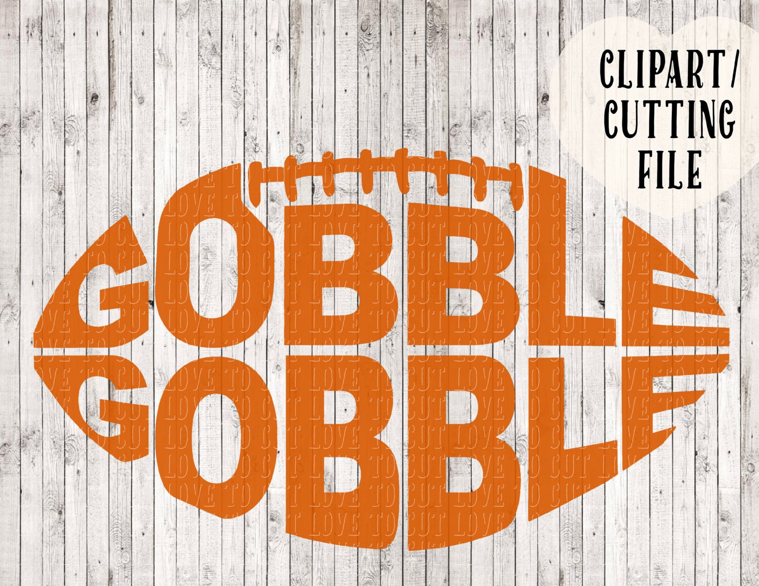 Download Gobble Gobble Football Svg Thanksgiving Svg Files Boys Svg Etsy