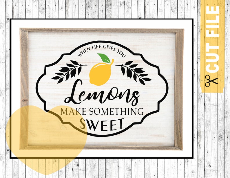 When Life Gives You Lemons Just Add Vodka Svg Lemon Cut File Etsy