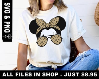 mouse ears svg, bandana & sunglasses svg, svg for shirts, cricut designs, silhouette cameo svg files, tumbler svg designs, tshirt svg files
