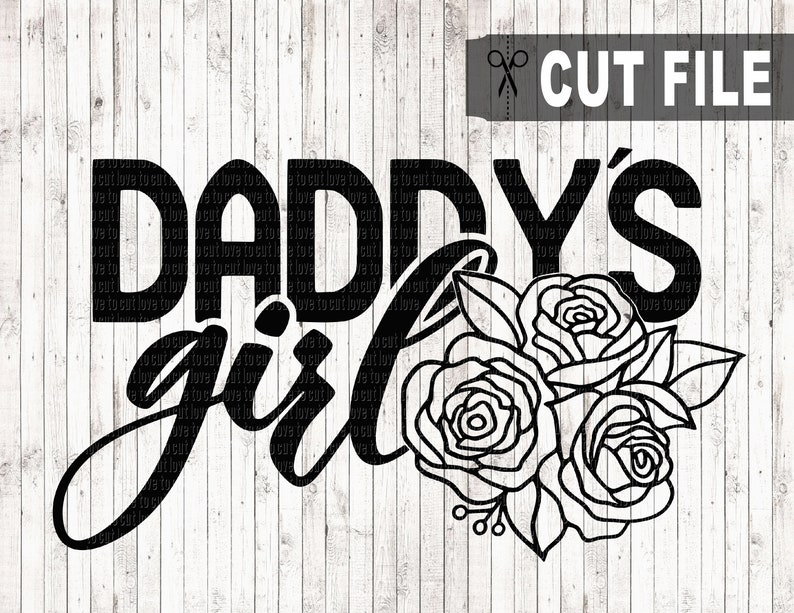 Download Daddy's girl svg girl onesie svg girls shirt svg | Etsy