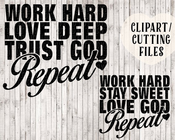 Love God And Trust God Svg Files Christian Svg Quote Svg Etsy