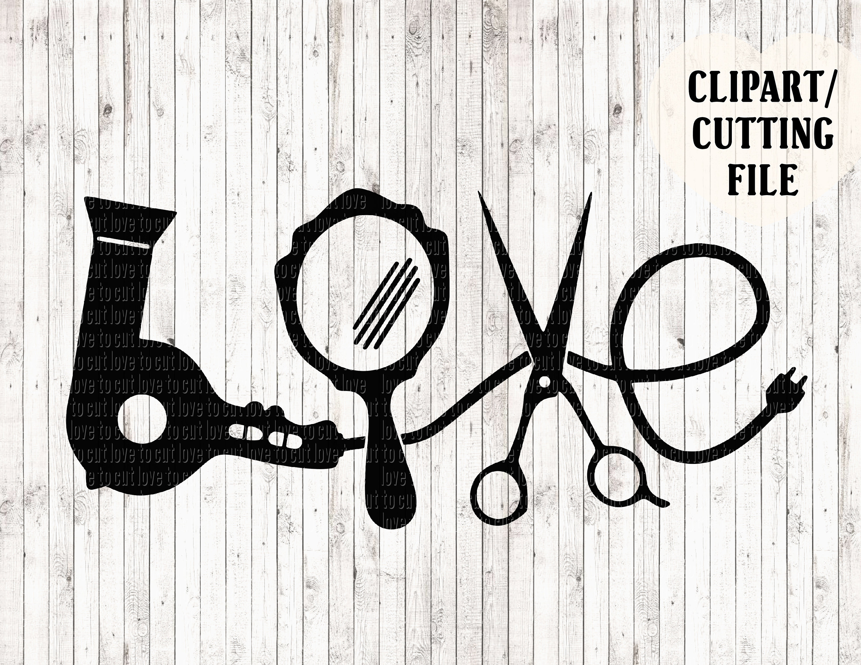 LOVE hair stylist svg file hairdresser svg hair dryer svg | Etsy