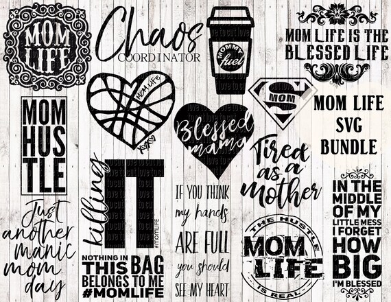 Download Mom life svg bundle mom svg blessed svg vinyl decal svg | Etsy