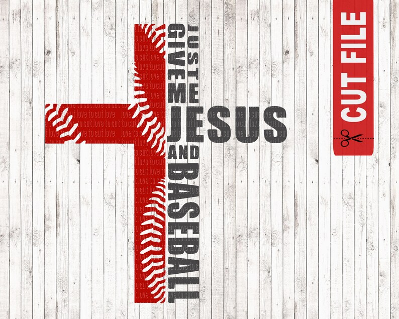 Just Give Me Jesus and Baseball Svg Baseball Cut File Etsy