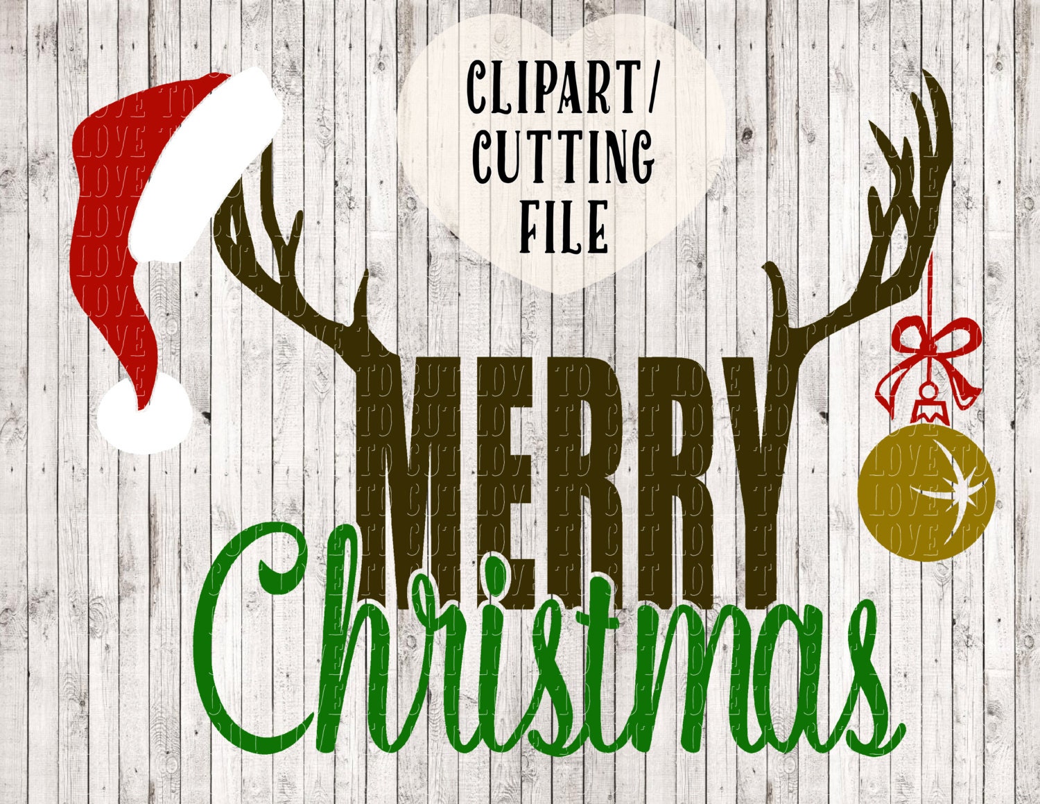 Merry Christmas svg hunting svg buck svg deer svg antler  Etsy