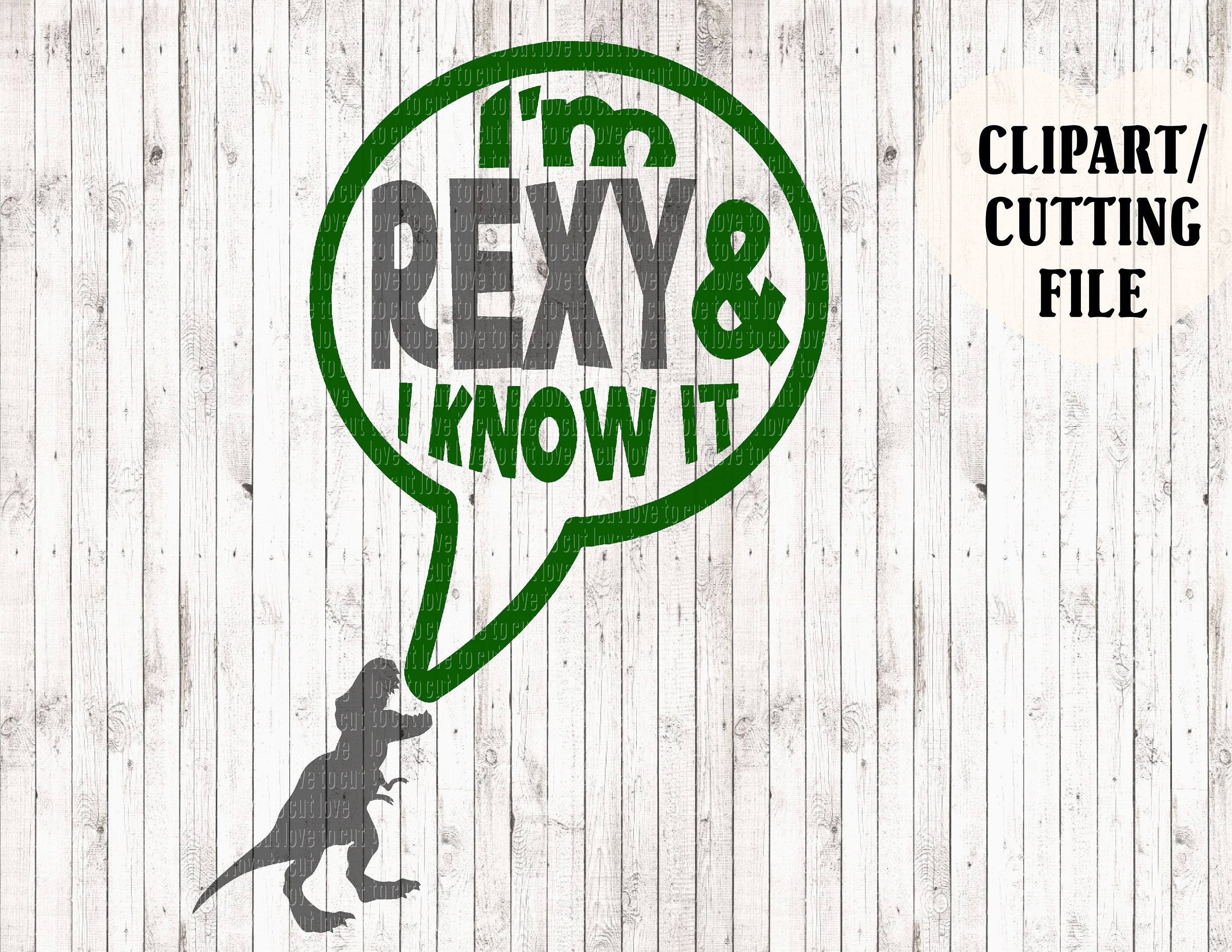 Download I'm rexy and i know it svg dinosaur svg t rex svg boys | Etsy