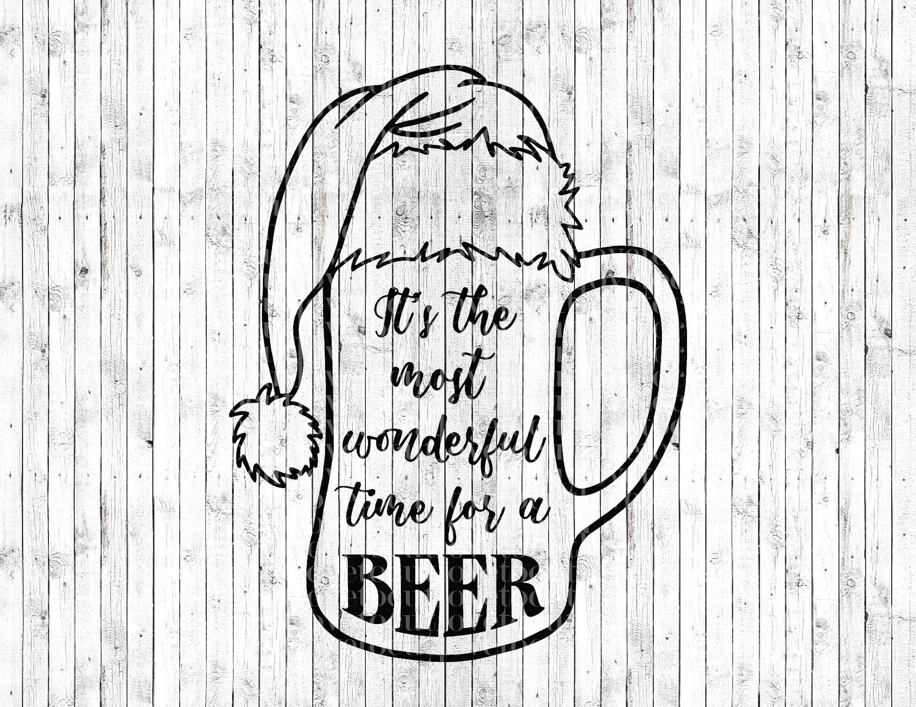 It’s the most wonderful time for a beer svg file funny | Etsy
