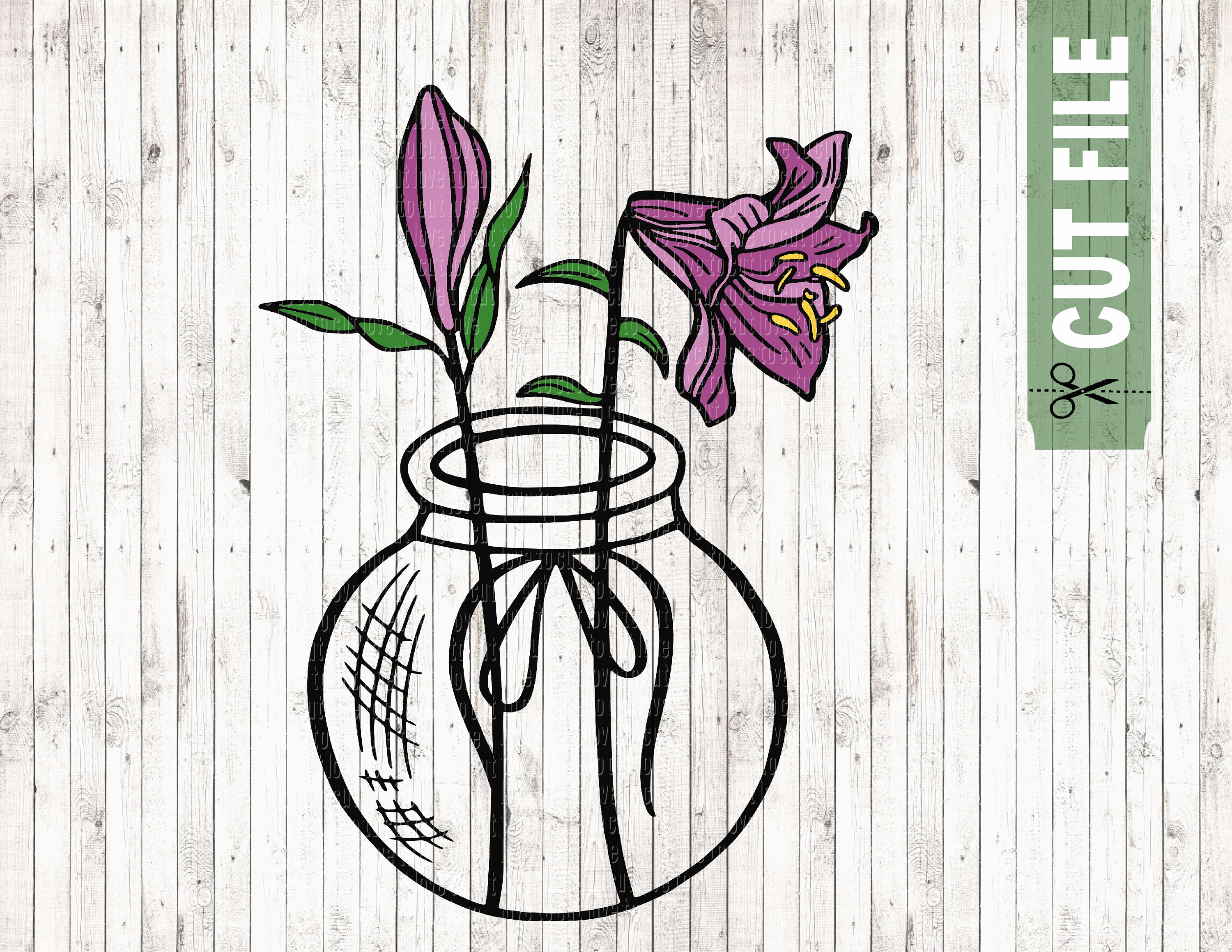 Free Free 266 Flower Vase Svg Free SVG PNG EPS DXF File