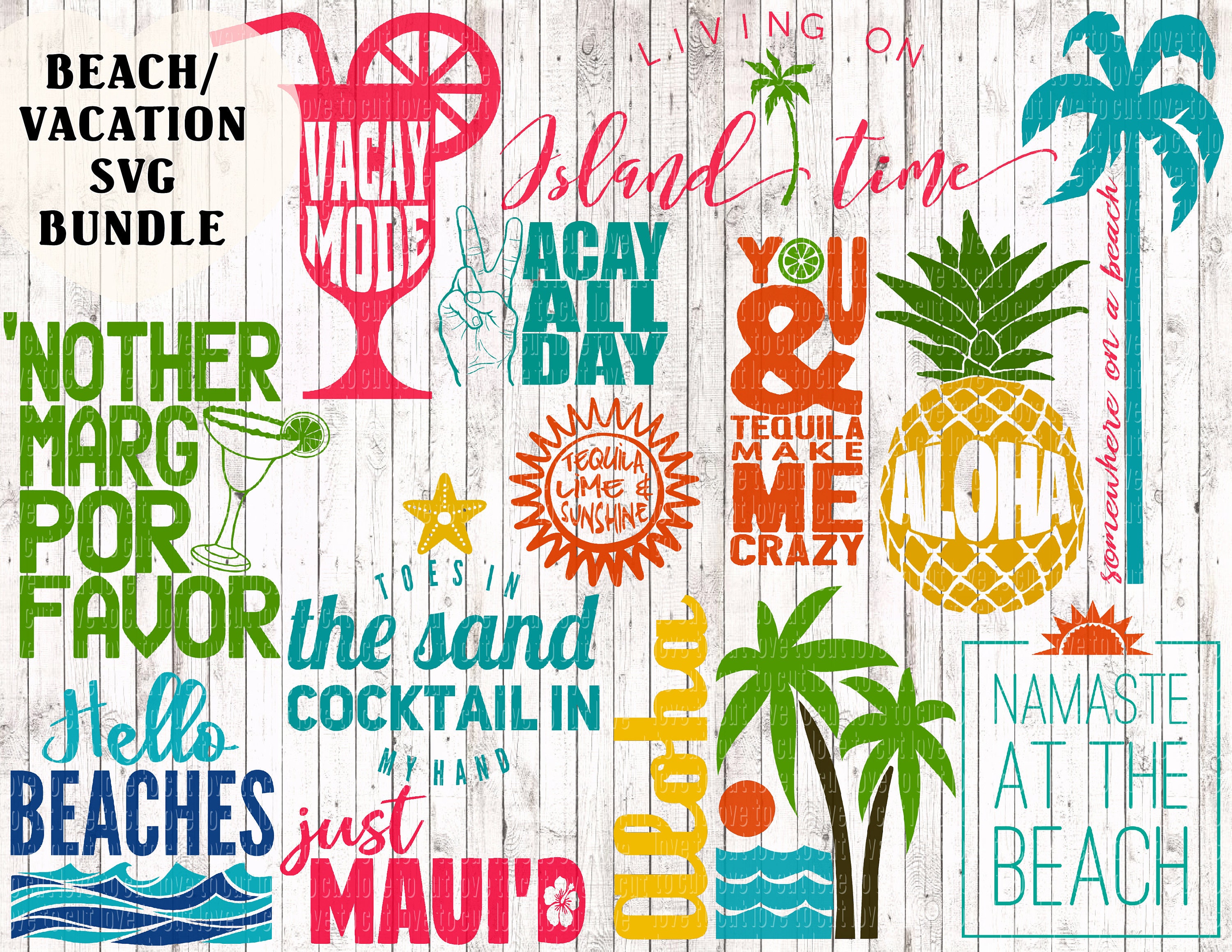 Download Vacation svg bundle beach svg bundle aloha svg tropical | Etsy