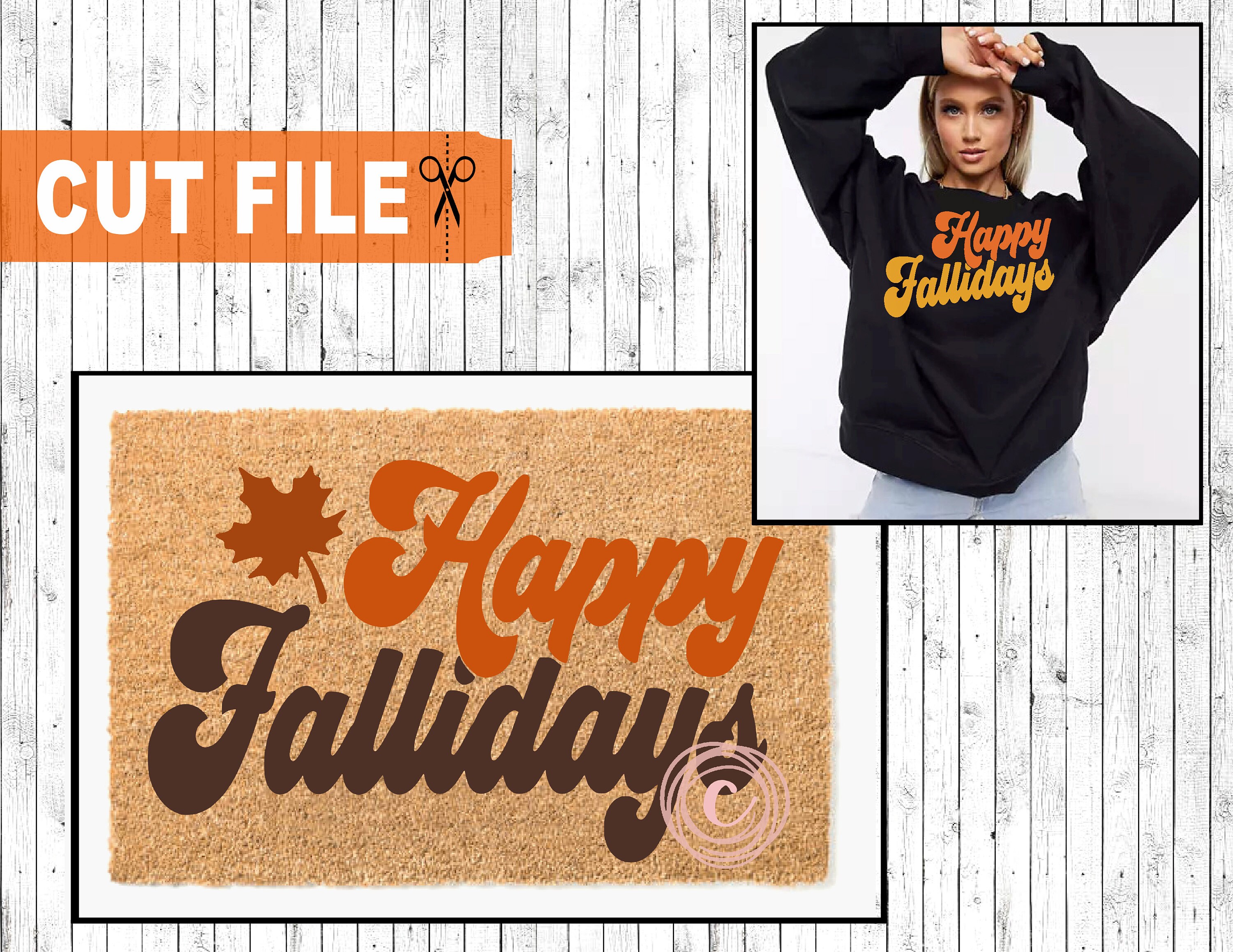 Happy Fallidays Svg Fall Svg Designs Fall Shirt Svg Fall - Etsy