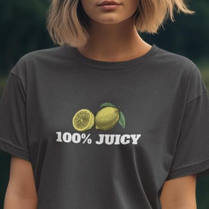 100% Juicy Softstyle T-Shirt, Casual Summer Wear, Gift for Her, Stylish Top for Casual Wear, Unique Birthday Gift, Tshirts, T Shirt for her