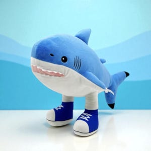 Italian Brainrot Tralalero Tralala Brainstorming Animal Shark Blue Shoe Shark, Fun Plush Toy Gift Internet Celebrity Shark