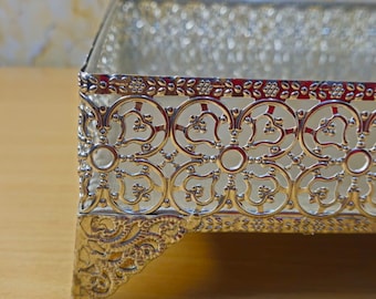Vintage style iron tray