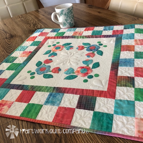 Digital Fusible Applique Quilt Pattern Unique Fabric Etsy