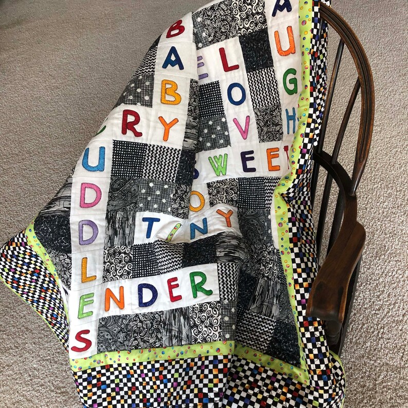 Baby Quilt Pattern Crib Quilt Pattern Crossword Puzzle Quilt Etsy