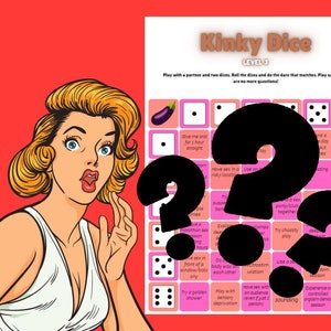 Kinky Dice 3 Game Sex Board Game Couple Sex Game Gifts for Him Gifts