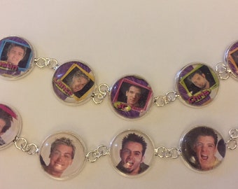 Old School 90's Boy Band N'SYNC Bracelet! Justin, J.C., Lance, Joey, Chris!  They're all here!  FREE USA shipping