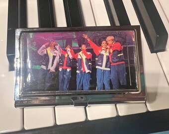 Back Street Boys Business Card Holder OOAK Made from vintage teen magazine article. FREE shipping!