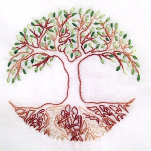 Tree of Life Hand Embroidery Pattern PDF stitching instructions included image 3