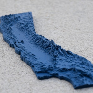 Modèle topographique 3D - Tous les états