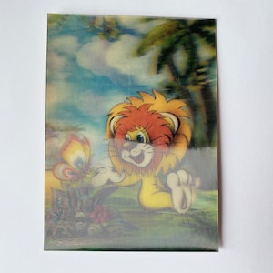 Vintage Postkarte Stereo 3D 1985 UDSSR Sowjetunion