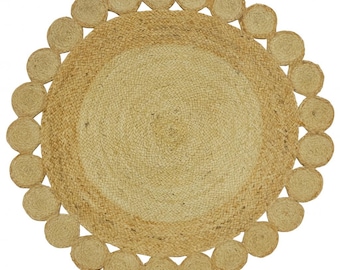 Hand Braided Round Jute Rug Area Round Rug Custom Size Round Rug Christmas Gift Indian Handmade Kilim Rug Home Decor Round Rug Moroccan Rug