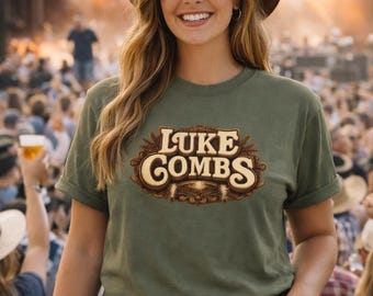 Luke Combs Country T-Shirt | Country Music Tee, Nashville Concert Shirt