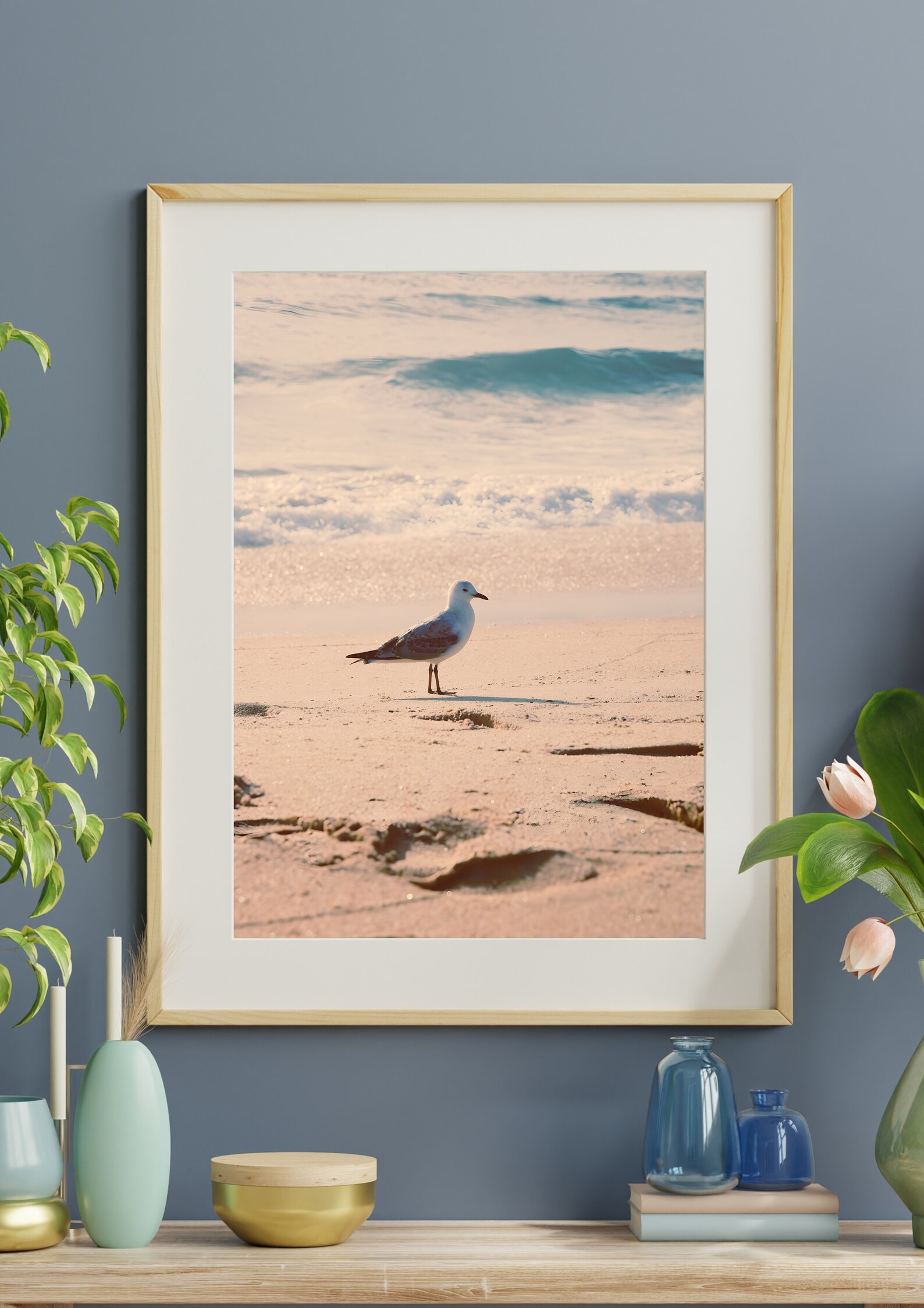 Seagull on the Beach Wall Art Instant Download - Etsy