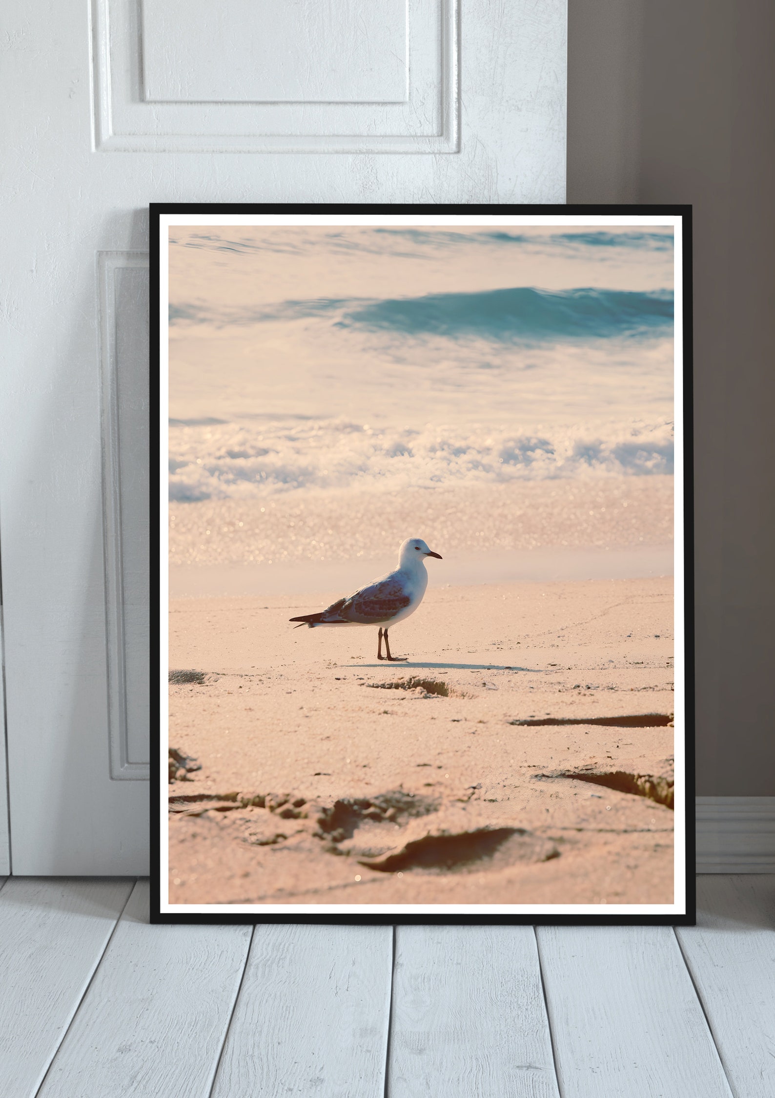 Seagull on the Beach Wall Art Instant Download - Etsy