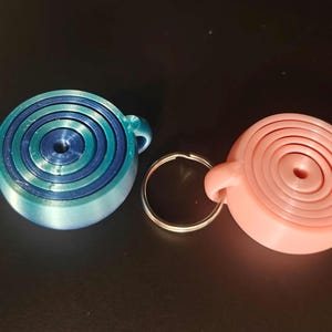 Concentric Sphere Gyro Orbital Rings Fidget Toy Keychain 3D Printed Gift