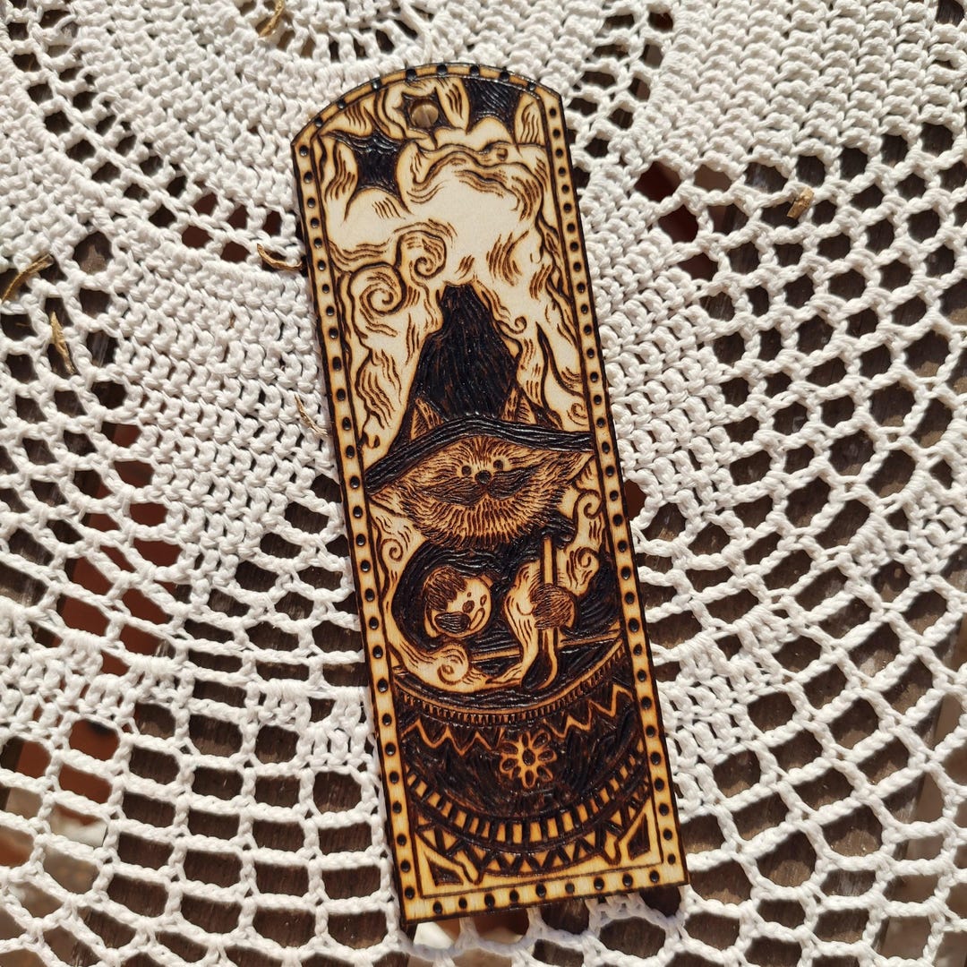 Custom Wooden Bookmark With Pyrography Handmade and Personalized - Etsy