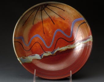 Handmade Ceramic Bowl with Desert Colors, Salad, Pasta, Soup Bowl, Serving Bowl, Ceramics and Pottery