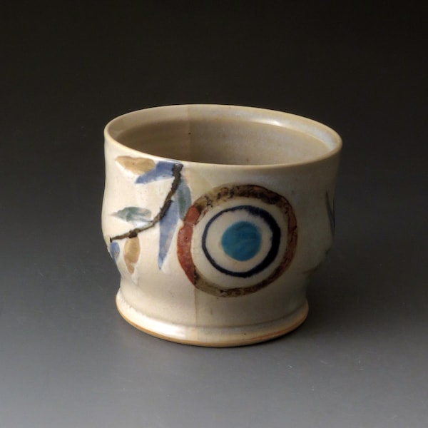 Tea Bowl, Celadon and Shino, Handmade Ceramic Tea Cup, Clay Tea Cups, Drinkware, Ceramics and Pottery