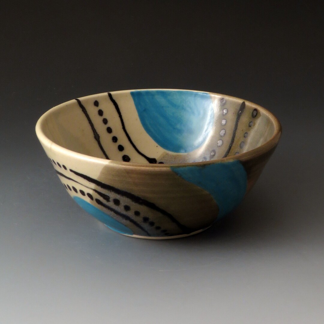 Small Teal Serving Bowl main image 1