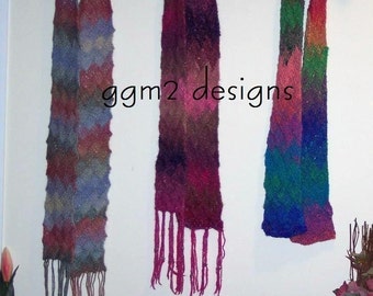 Lady Marion Entrelac Scarf PDF Pattern