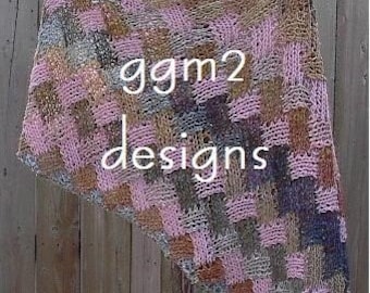 Three Season Entrelac Capelet PDF Pattern