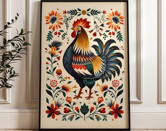 Printable Polish Folk Art – Aesthetic Digital Download, Traditional Wall Decor Poster no24