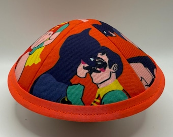 The Dynamic Homo Duo| PRIDE! | Whimsical Yarmulke | Fun Kippah | Handmade Judaica