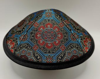 The Royal Chinois Jacquard | Whimsical Yarmulke | Fun Kippah | Handmade Judaica