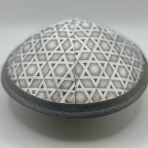 The Star of David (Silver) | Whimsical Yarmulke | Fun Kippah | Handmade Judaica