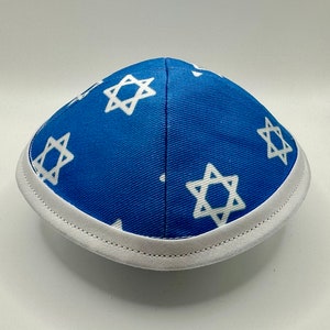 The Star of David (Baby Blue) | Whimsical Yarmulke | Fun Kippah | Handmade Judaica