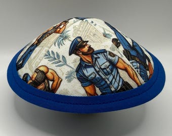 The Dom Daddy Detail | PRIDE! | Whimsical Yarmulke | Fun Kippah | Handmade Judaica