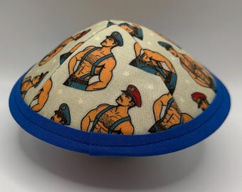 The Serving and Protecting | PRIDE! | Whimsical Yarmulke | Fun Kippah | Handmade Judaica